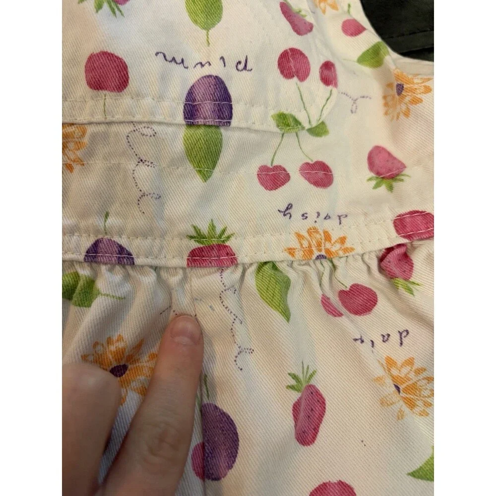 Vintage Rare Fruit Print OshKosh B'gosh Overalls 3T